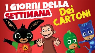 Filastrocca GIORNI DELLA SETTIMANA con cartoni animati Canzone [upl. by Millan]