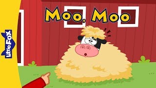 Moo Moo  Learning Songs  Little Fox  Animated Songs for Kids [upl. by Ahtnama]