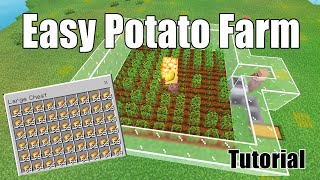 Minecraft Automatic Potato amp Carrot Farm  Efficient Java Villager Crop Farm [upl. by Einahpts]