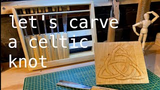 Simply Woodworking  Lets carve a celtic knot  hand tool carving [upl. by Shuping]