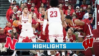 Nebraska at Wisconsin  Highlights  Big Ten Basketball  Jan 6 2024 [upl. by Yirinec261]