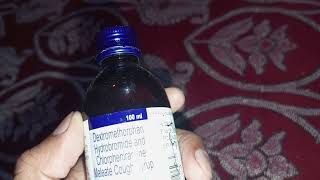 Dextromethorphan hydrobromide and chlorpheniramine maleate cough syrup hindi [upl. by Emoraj417]