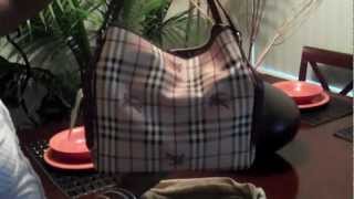 Burberry Tote Haymarket Burgundy [upl. by Brote]