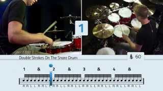 Double Stroke Rolls On The Toms  Free Drum Lessons [upl. by Hallock579]