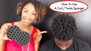 How To Use A Curl  Twists Sponge Tutorial For Long Natural Hair  BiancaReneeToday [upl. by Smoot]