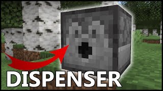 How To Use A DISPENSER IN Minecraft [upl. by Atnauq667]