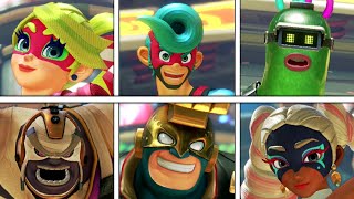 ARMS  All Characters Victory Poses  Winning Animations All DLC Included [upl. by Micro925]