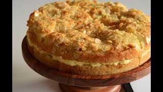 Bienenstich Recipe in English  Authentic German Bee Sting Cake [upl. by Driskill]