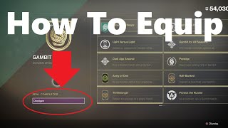 How To Unlock And Equip A Title  Seals Title Rewards  Destiny 2 [upl. by Gere]