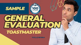 How to Take On the SPEECH EVALUATOR Role at a TOASTMASTERS Meeting [upl. by Chadbourne23]