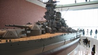 Japanese Battleship Yamato 110 scale model 263m [upl. by Hammond]