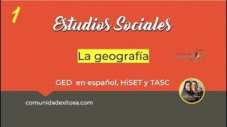 1Estudios Sociales GED en español😝👍🌎Geografía [upl. by Schroer]