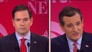 Marco Rubio and Ted Cruzs fiery clash on immigration [upl. by Notwen]