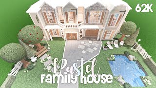 Pastel Family House  Bloxburg Build [upl. by Nerland]