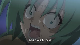 Higurashi no naku koro ni  Shion stabs Keiichi then falls [upl. by Itsirc]