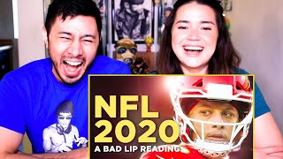 HILARIOUS 😂😂😂  NFL 2020 a Bad Lip Reading  Reaction by Jaby Koay amp Achara Kirk [upl. by Nage]