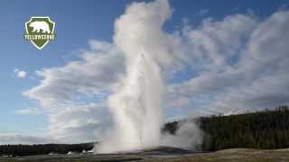 Old Faithful Geyser in Yellowstone National Park [upl. by Cosma]