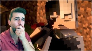 REACTING TO BATTLE ROYALE MINECRAFT MOVIE Minecraft Animations [upl. by Graniah]