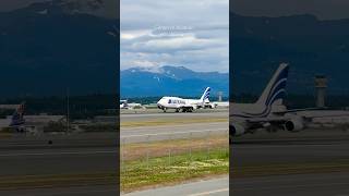 National 747 Takeoff Anchorage Plane Spotting [upl. by Geddes]