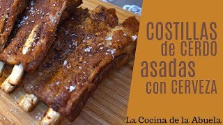 Costillas de cerdo asadas con cerveza [upl. by Caddric]