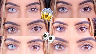 BEST COLOURED CONTACTS FOR DARK EYES [upl. by Ydaf]