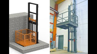 Cargo lift elevator assemble video [upl. by Anahcar164]