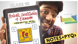 Periodic Classification of Elements Notes with PYQs for Boards Class 10 [upl. by Burkley]