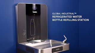 Global Industrial™ Refrigerated Water Bottle Refilling Station [upl. by Chloras]