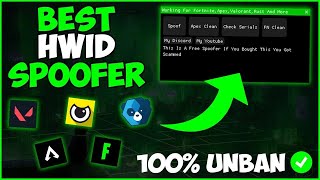 💜BEST FREE HWID SPOOFER  HWID SPOOFER 2022  Valorant Fortnite Rust amp more ✨ CHANGE YOUR PC HWID✨ [upl. by Johnstone]