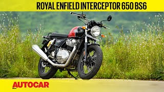 2020 Royal Enfield Interceptor 650 BS6 review  Smooth operator  First Ride  Autocar India [upl. by Alemak119]