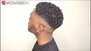 MENS NATURAL CURLY HAIR ROUTINE  KINKY TO CURLY [upl. by Ahsikrats526]