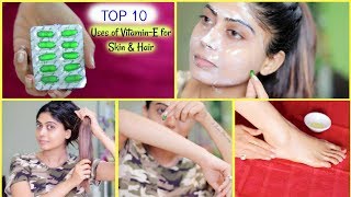 Top 10 Uses of Vitamin E Capsules for Skin and Hair Care [upl. by Haidebej593]