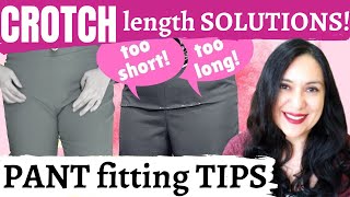 How to EASILY ADJUST crotch length on pants Fit ISSUES Lets sew easy pants Ep 4 [upl. by Nogam]