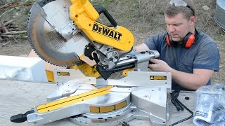 DEWALT 779 DWS780 Double Bevel Compound Sliding Miter Saw Unboxing [upl. by Eniagrom785]