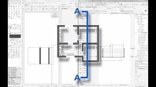 Schnitt erstellen in ArchiCAD und Vectorworks [upl. by Clorinda]