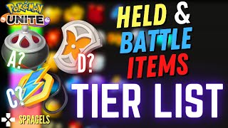 NEW Pokemon Unite Items Tier list [upl. by Sel]