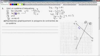 Secondaire 5 Québec Polygone de contraintes [upl. by Jenda]