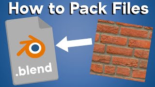 How to Pack Files into Blender Quick Tip [upl. by Bale]