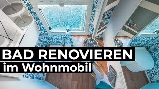 Bad renovieren im Wohnmobil für unter 200 EUR [upl. by Nalyac554]