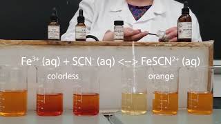 Le Chateliers Principle  Iron III Thiocyanate [upl. by Rehsu462]