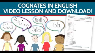 Learn English  Aprender Inglés English amp Spanish Cognates [upl. by Donadee]