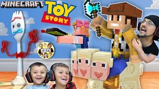 MINECRAFT TOY STORY 4 w FGTEEV Boys Forky ♥️ Trash Skit  Gameplay [upl. by Inatsed]