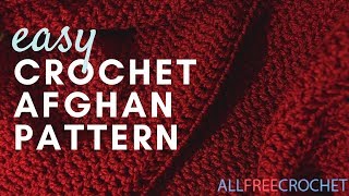 Worlds Easiest Crochet Afghan Pattern [upl. by Nnylsor]