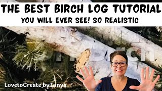 The Best Birch Log Tutorial so Realistic [upl. by Aizti]