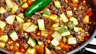 How To Make Ground Beef Picadillo  Simply Mama Cooks [upl. by Noiroc]