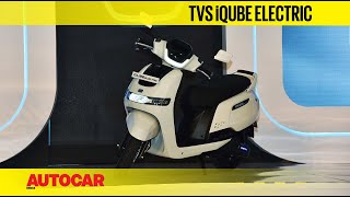 TVS iQube Electric eScooter Walkaround  First Look Preview  Autocar India [upl. by Pancho]