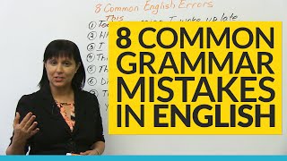 8 Common Grammar Mistakes in English [upl. by Morena]