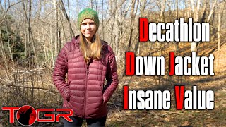 Decathlon Forclaz Trek 100 Down Jacket – Agenda Free Review [upl. by Eidod]