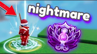 I Got NIGHTMARE Roblox BedWars [upl. by Ahsekyw]