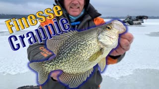 Finesse Crappie Early Ice [upl. by Ennaharas]